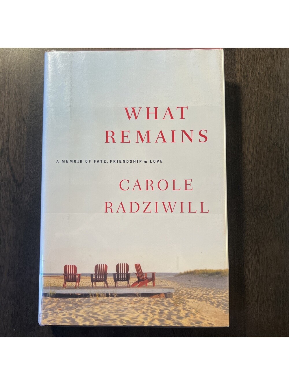 What Remains: A Memoir of Fate, Friendship, and Love by Carole Radziwill HCDJ